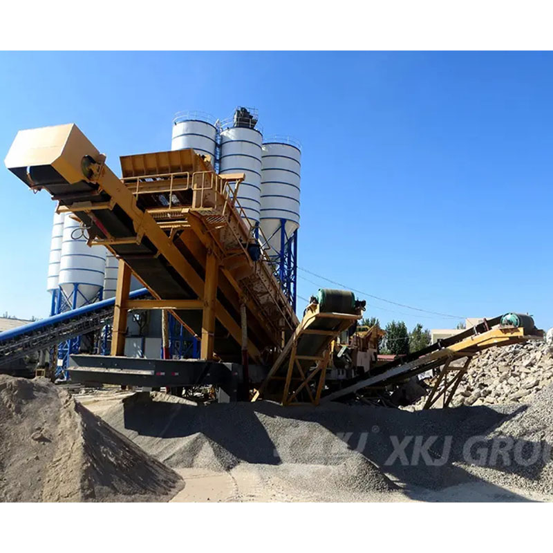 Mobile gravel machine