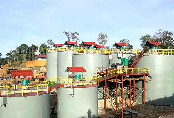 CIL gold ore dressing process